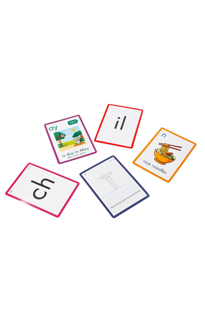 Junior Learning Rainbow Phonics Letter Sounds 151 Flash Cards, Alternate, color, Multicolored