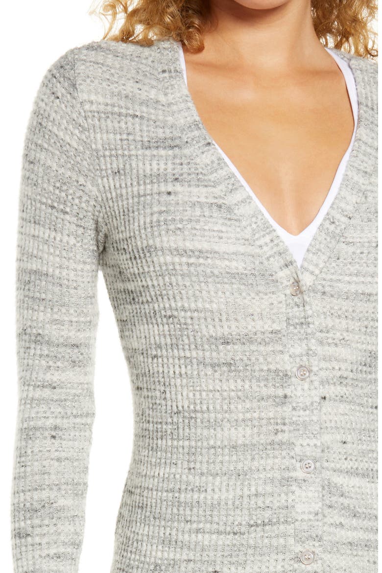 Your Line Thermal Knit Duster, Alternate, color, CREAM HEATHER