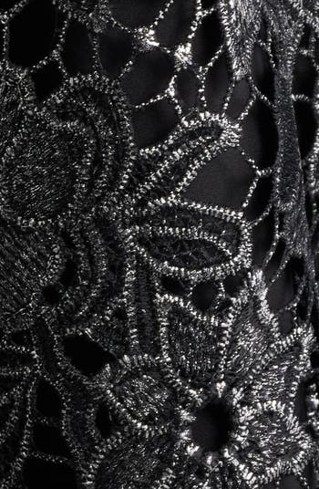 Floral Lace Short Sleeve Fit & Flare Dress