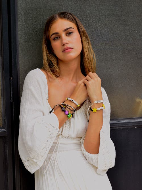 Venessa Arizaga All Smiles On Me Bracelet In Black