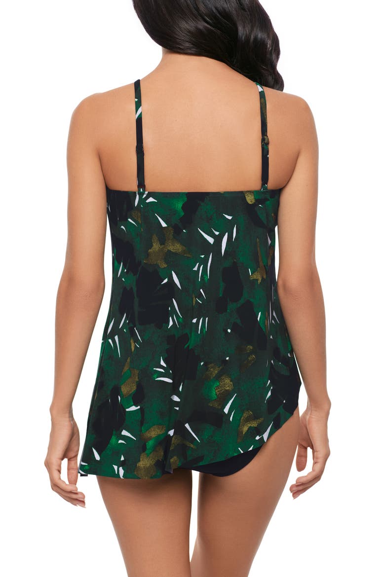 Palmetto Regina Tankini Top, Alternate, color, GREEN MULTI