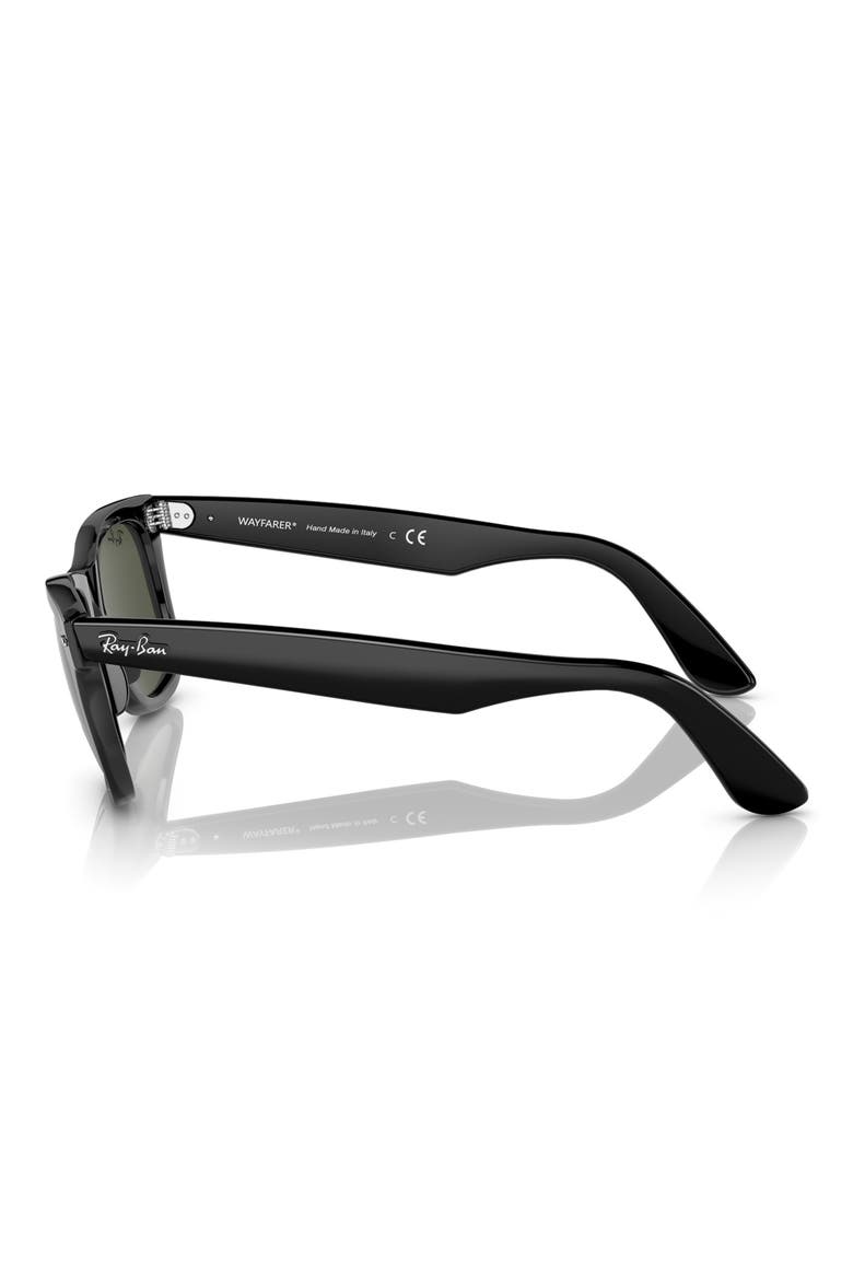 52mm Square Sunglasses, Alternate, color, BLACK / GREEN SMOKE