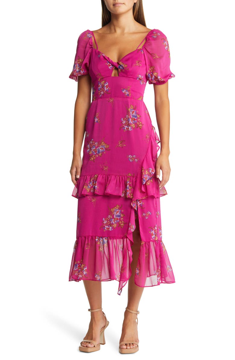 WAYF The Delilah Midi Dress, Main, color, 