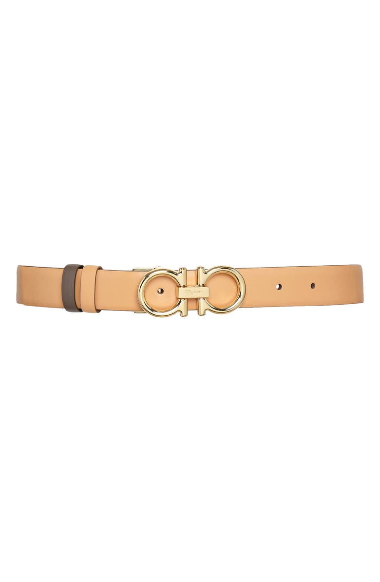 FERRAGAMO Salvatore Ferragamo Double Gancio Reversible Leather Belt, Alternate, color,