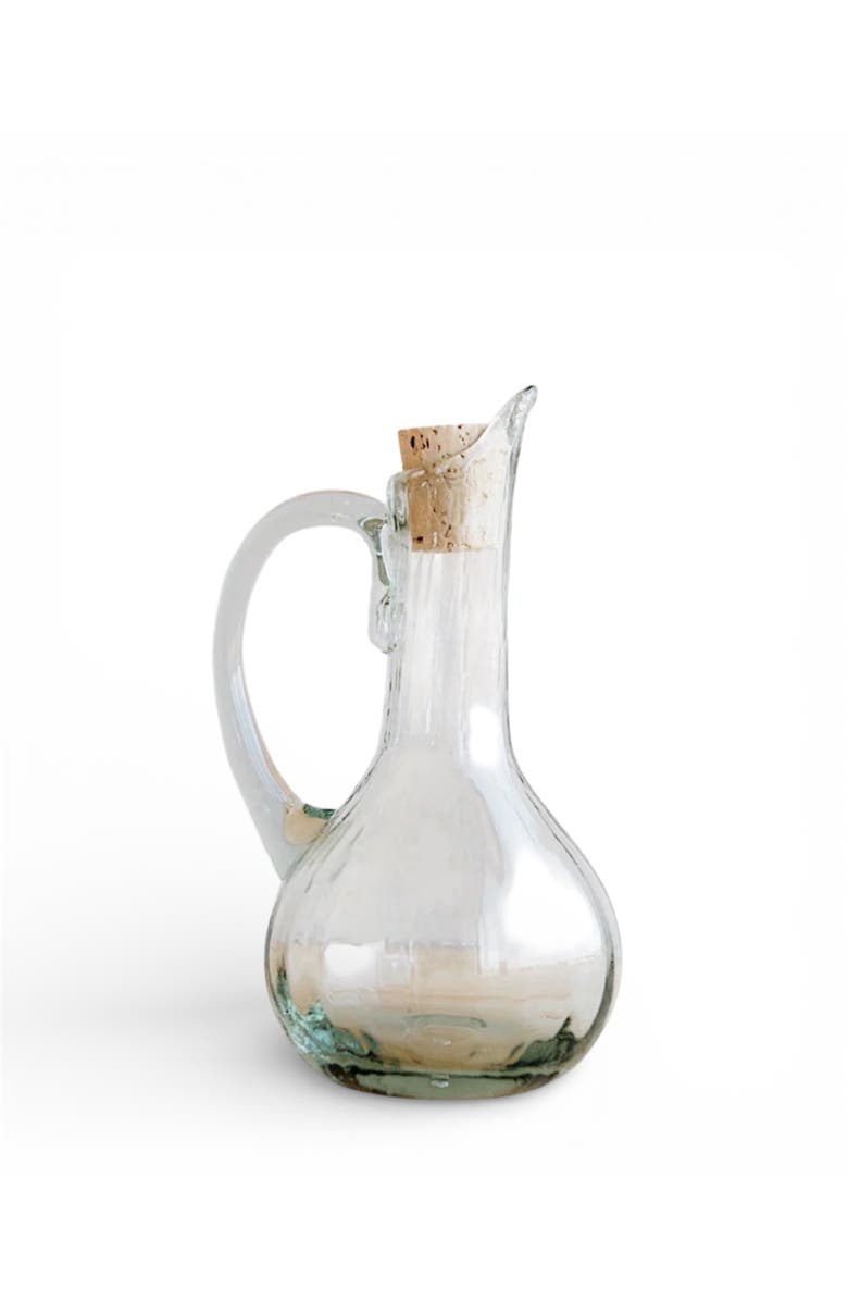 Villa Lua Home Handblown Glass Cruet, Main, color, Clear