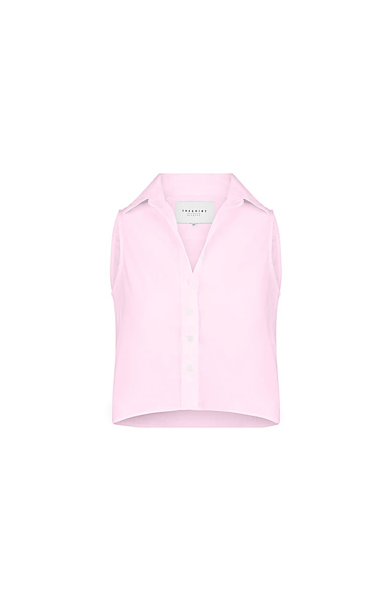 The Shirt by Rochelle Behrens The Boxy Cropped Sleeveless Shirt, Alternate, color, Light Pink