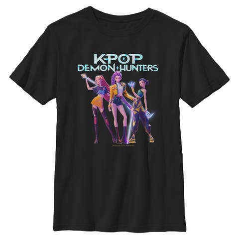 Boy's KPop Demon Hunters Girls Group Shot  Graphic T-Shirt