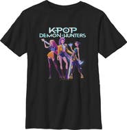 KPop Demon Hunters Boy's KPop Demon Hunters Girls Group Shot Graphic T-Shirt