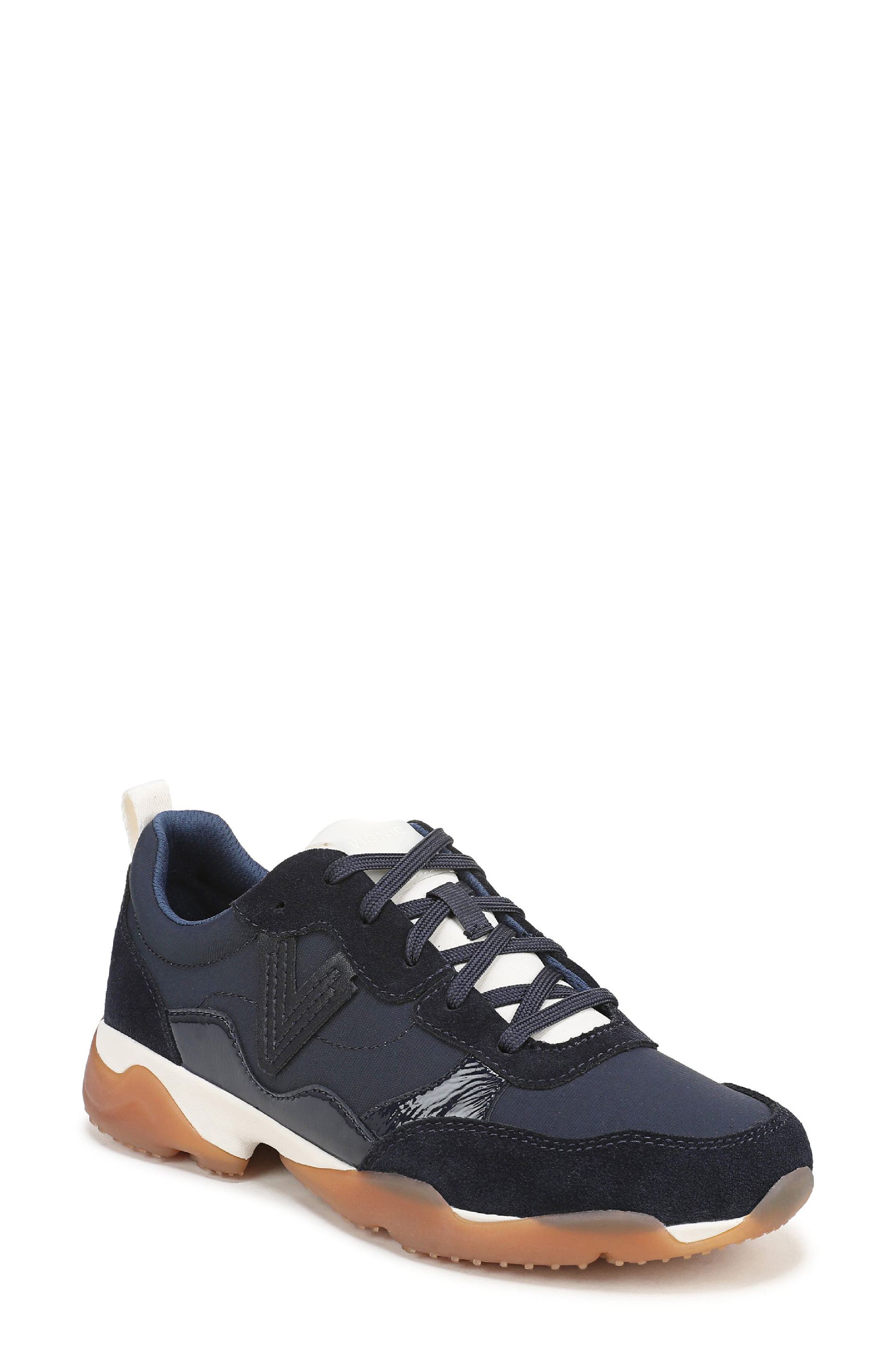 Walk Slim Glide Sneaker, Main, color, NAVY BLAZER SUEDE