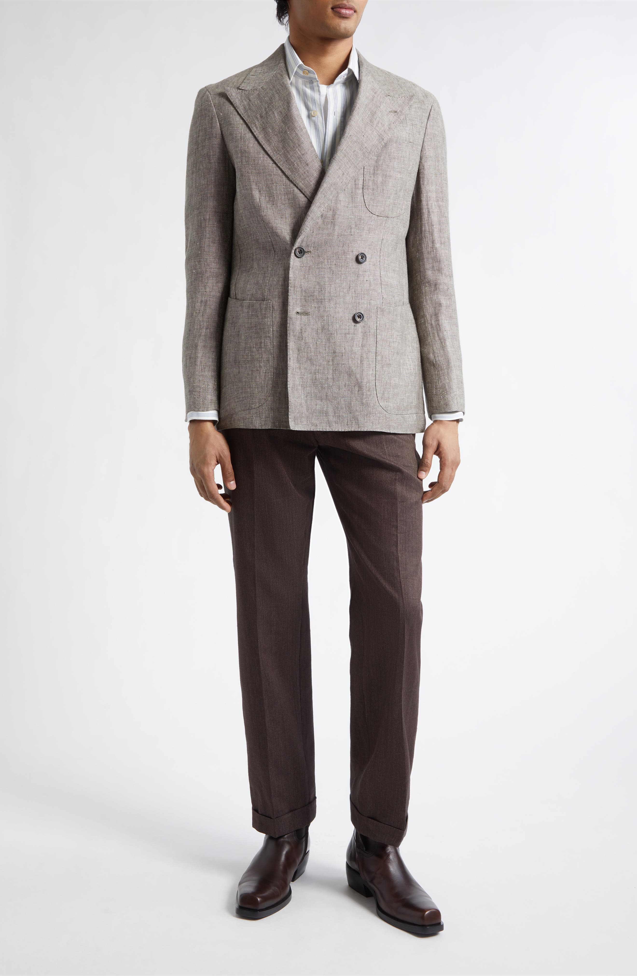 Waverly Double Breasted Linen Blazer - image 2