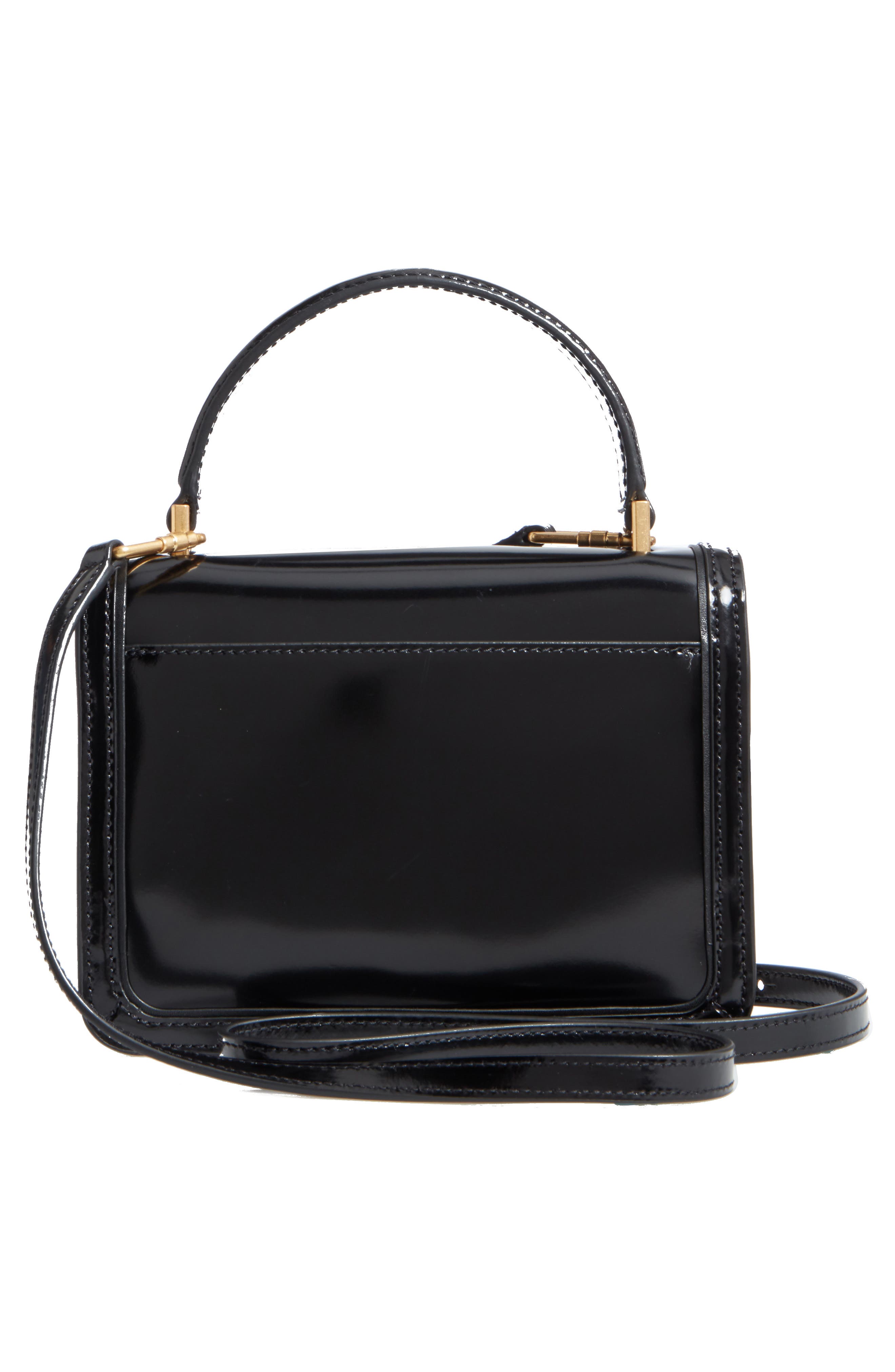 Tory Burch Mini Juliette Leather Top Handle Satchel, Alternate, color, 