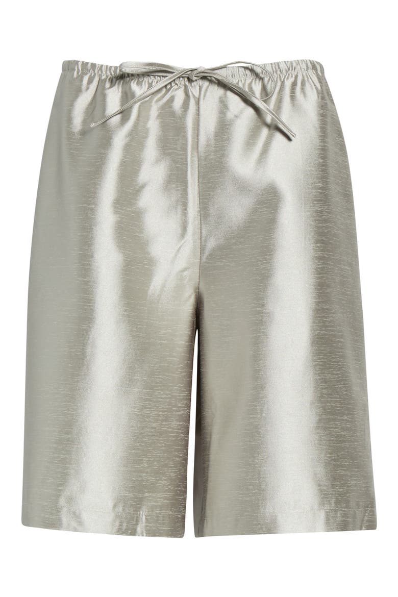 Sandy Satin Twill Shorts, Main, color, FRENCH GREY