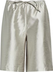 Reformation Sandy Satin Twill Shorts