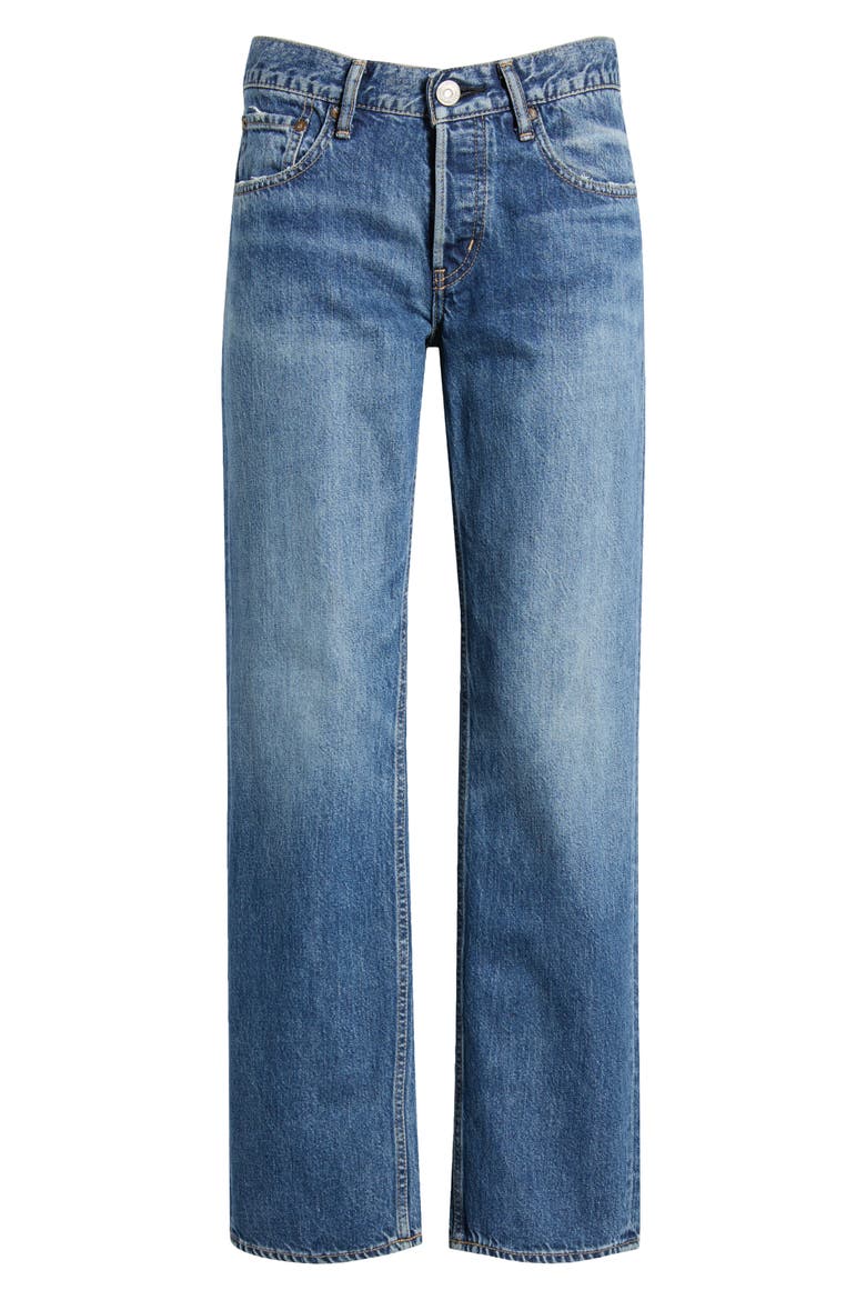 Straight Low Rise Straight Leg Jeans, Alternate, color, BLUE