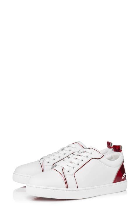 Women's Christian Louboutin White Sneakers & Athletic Shoes