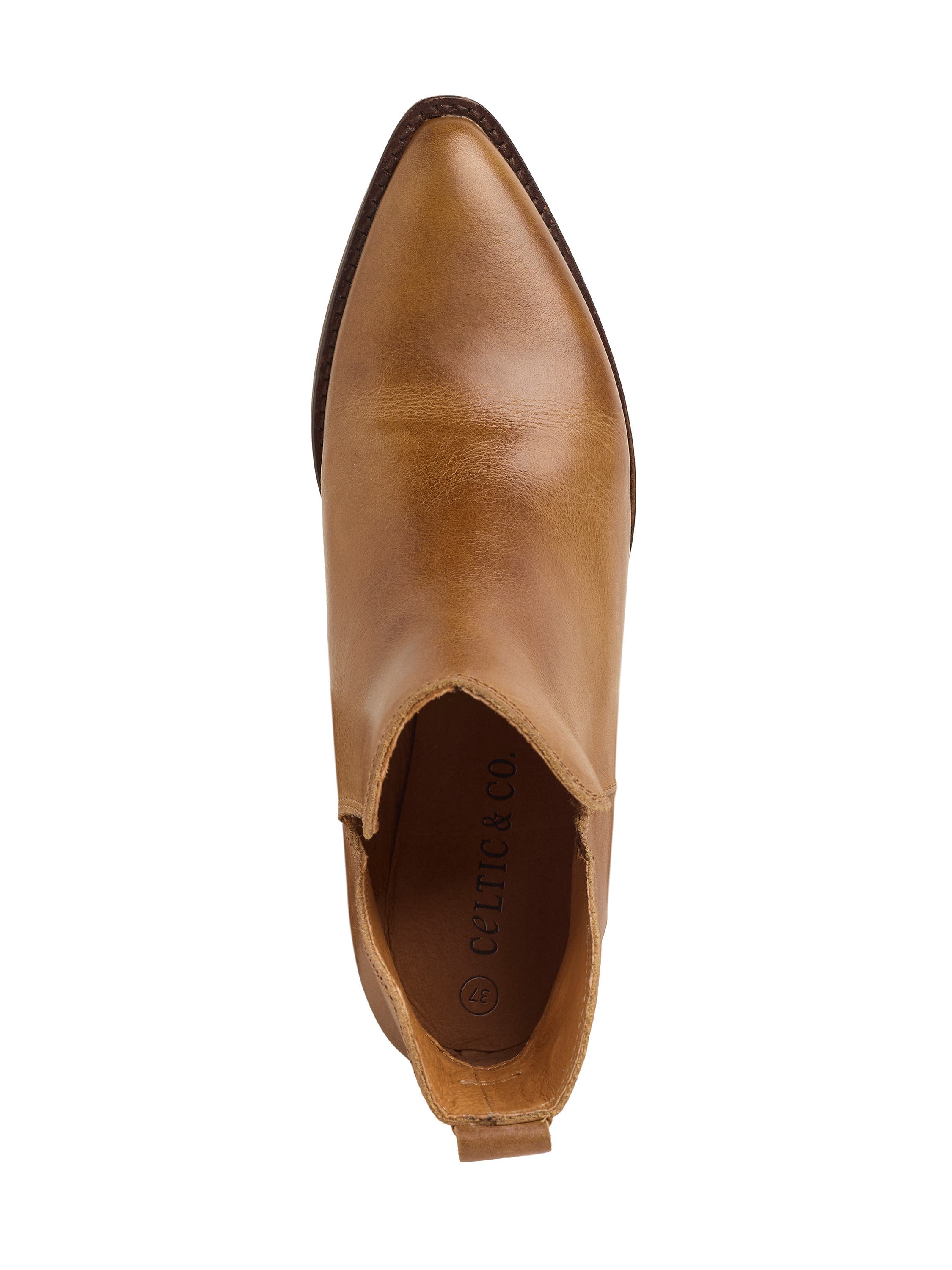 Celtic & Co. Split Detail Ankle Boot, Alternate, color, Tan