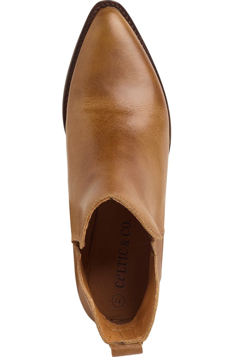 Celtic & Co. Split Detail Ankle Boot, Alternate, color, Tan