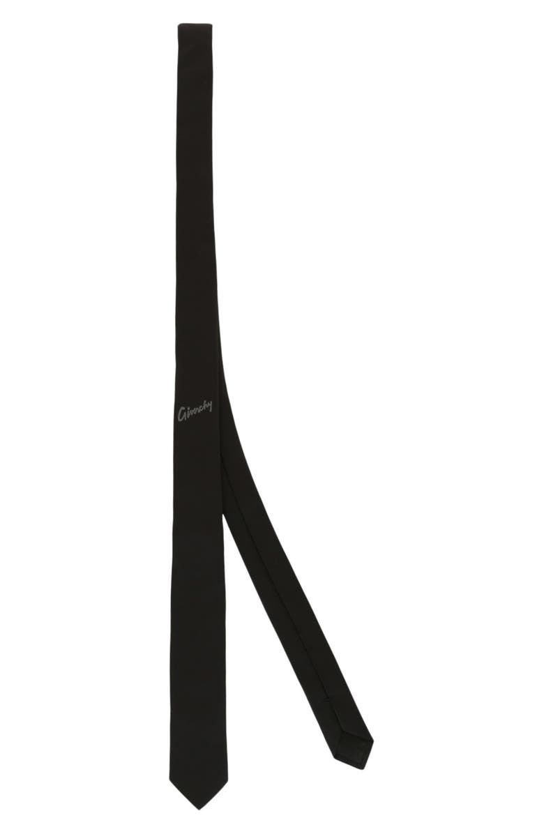 Givenchy Solid Silk Tie, Alternate, color, 