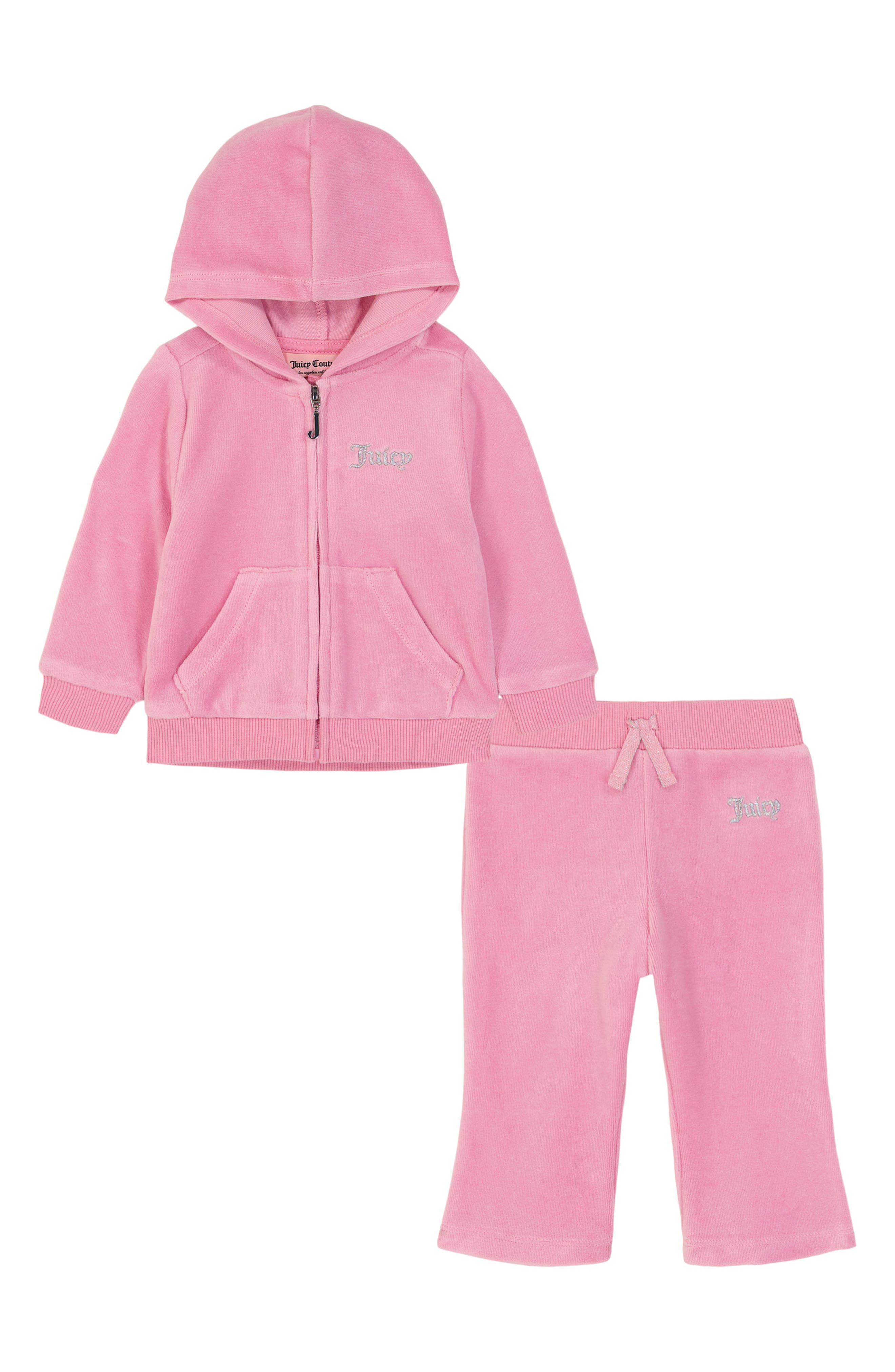 Juicy Couture Velour Zip Hoodie & Track Pants Set