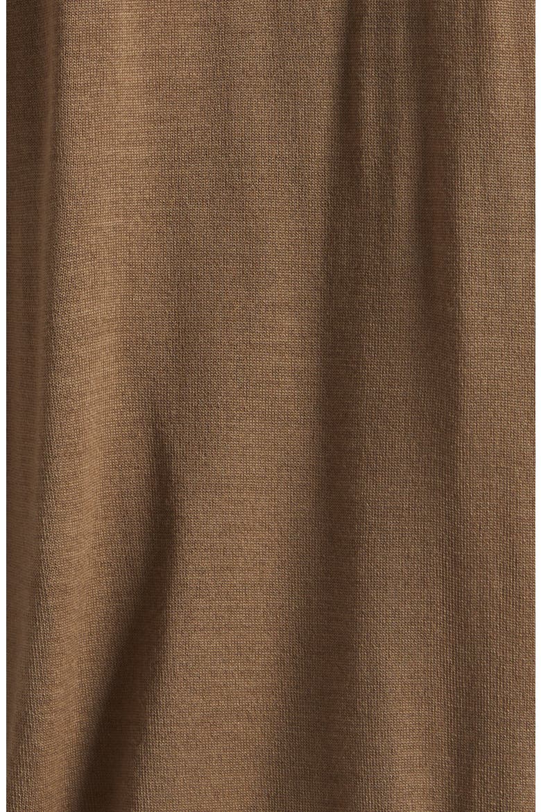 Wool Long Sleeve Polo, Alternate, color, BEIGE