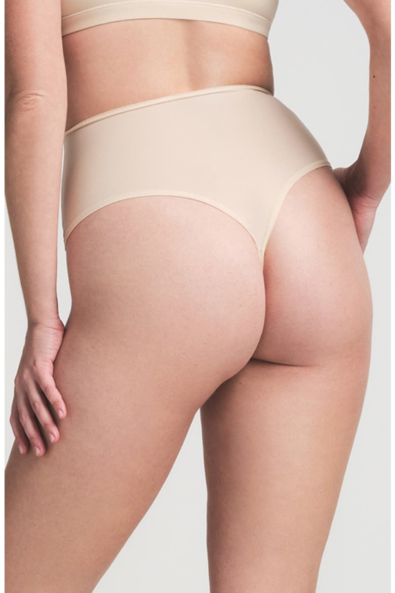 Fits Everybody High Waist Thong, Alternate, color, SAND