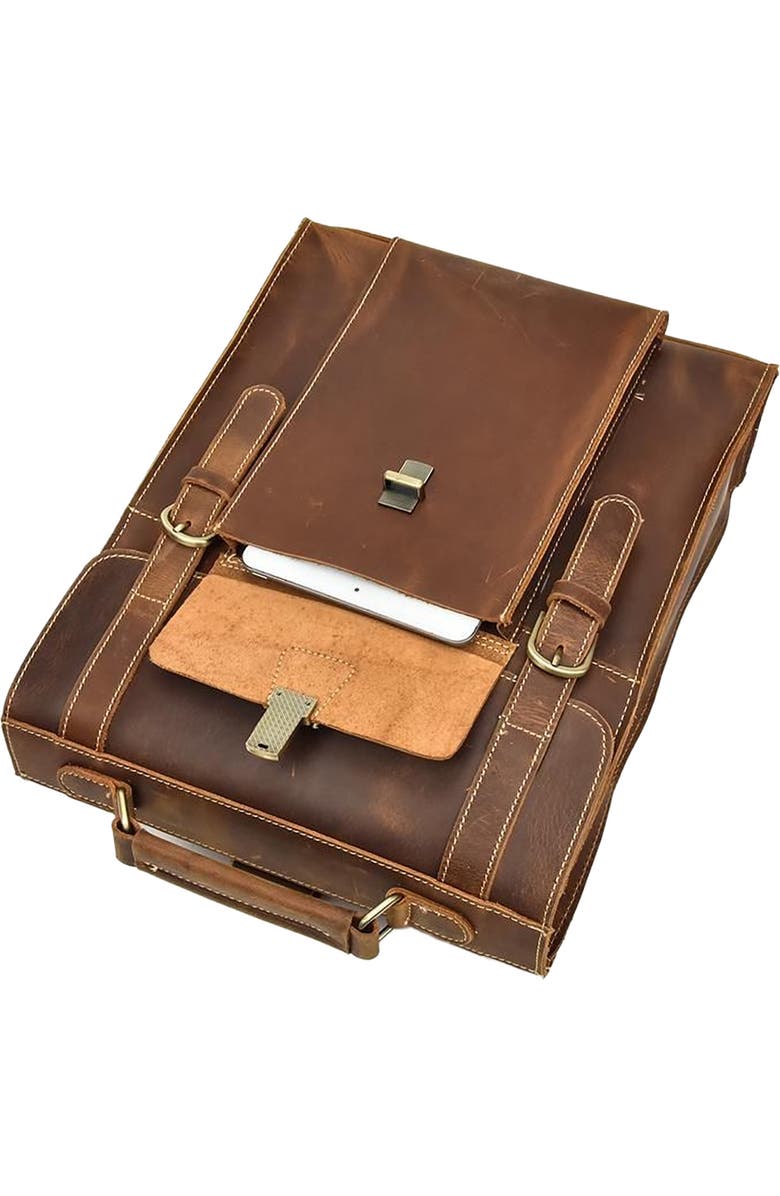 STEEL HORSE LEATHER The Vali Backpack | Handmade Vintage Leather, Alternate, color, Brown