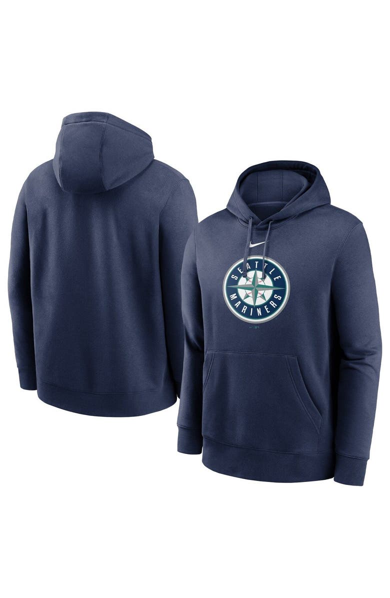 Nike Men's Nike Navy Seattle Mariners Alternate Logo Club Pullover Hoodie, Alternate, color, 