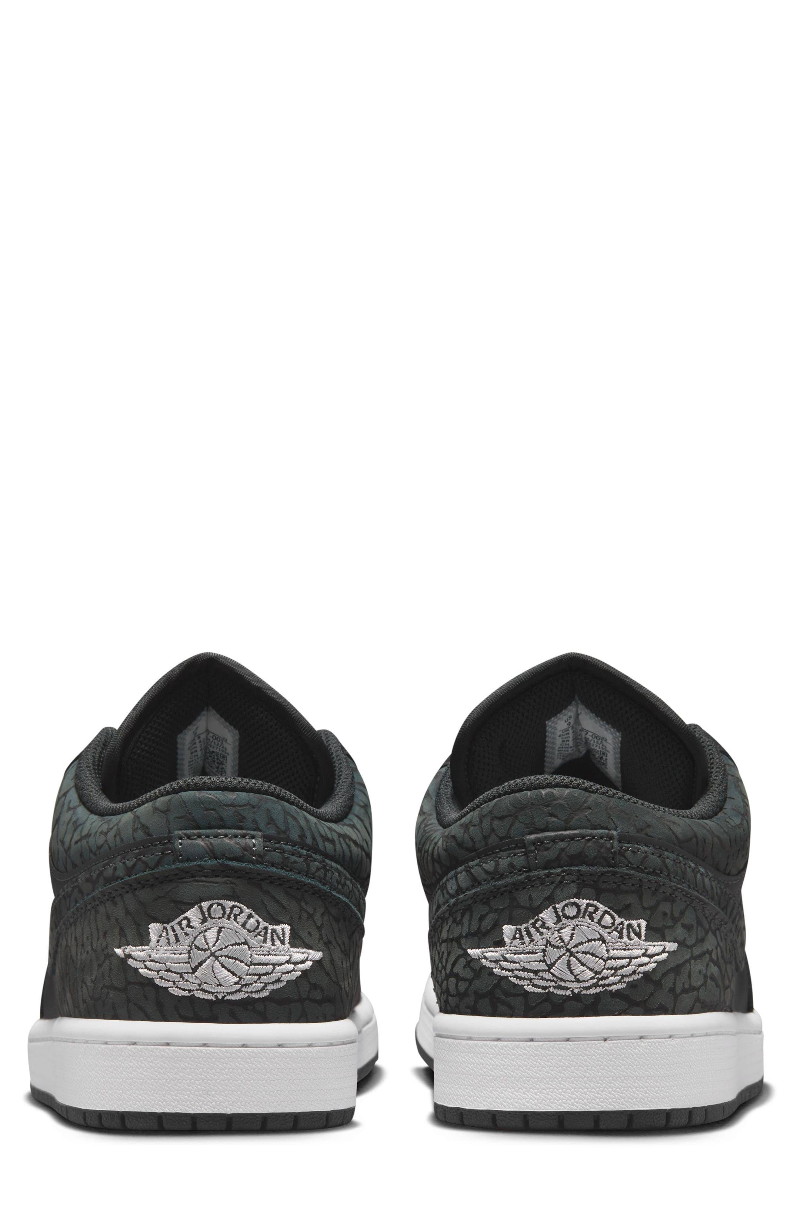 Jordan Air Jordan 1 Low 'Black Elephant' Sneaker, Alternate, color, 