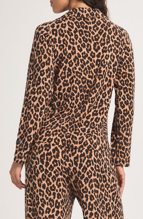 Savage X Fenty Softcore Modal Pajama Button-up Shirt In Animal Print