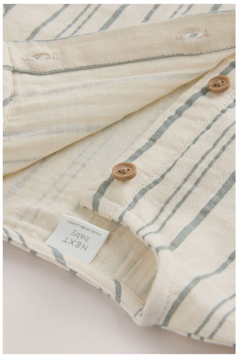 Seaside Woven Cotton Romper, Alternate, color, GREY