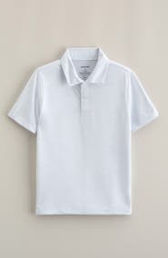 Nordstrom Kids' Mélange Piqué Knit Performance Polo