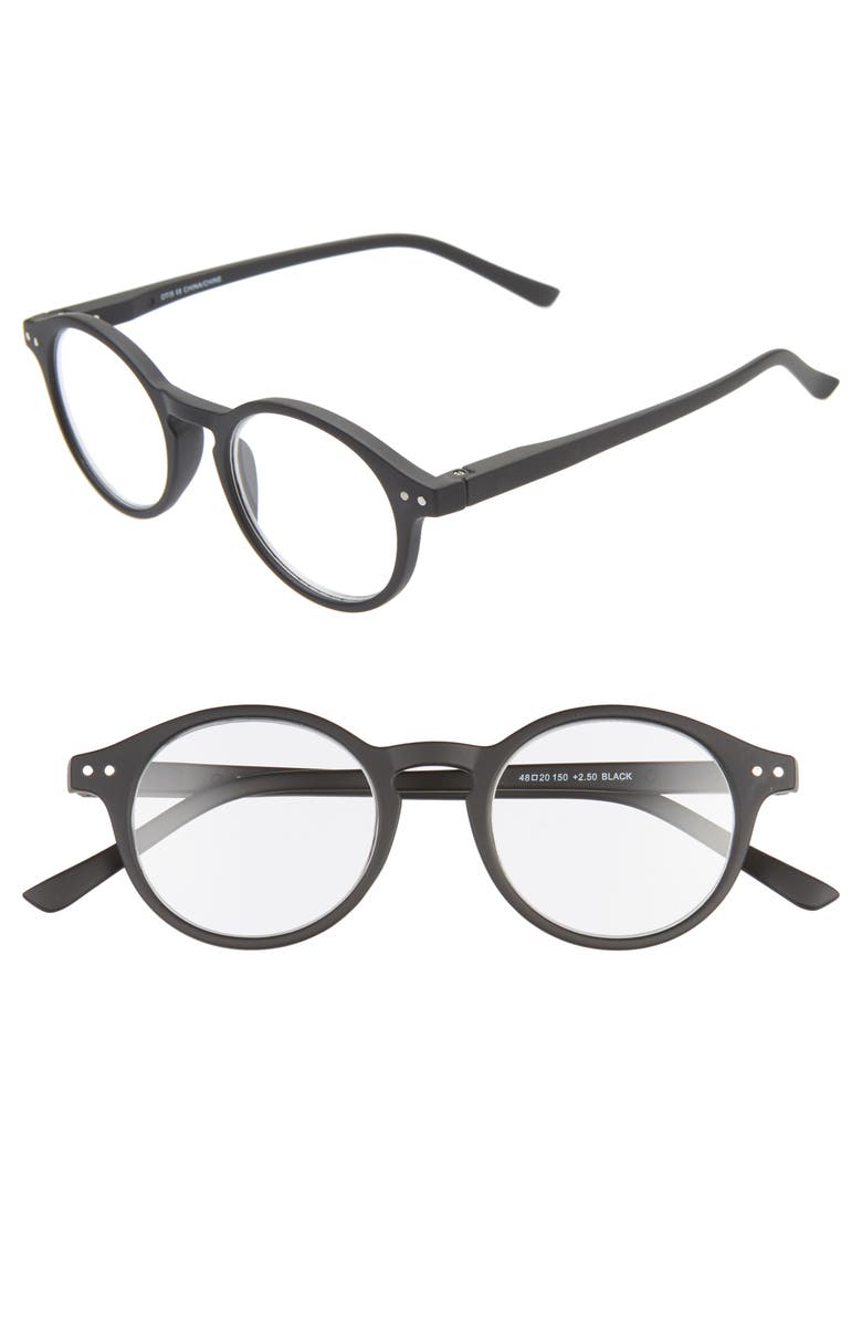 NORDSTROM MEN'S SHOP Nordstrom Mens Shop Otis 48mm Reading Glasses, Main, color, 