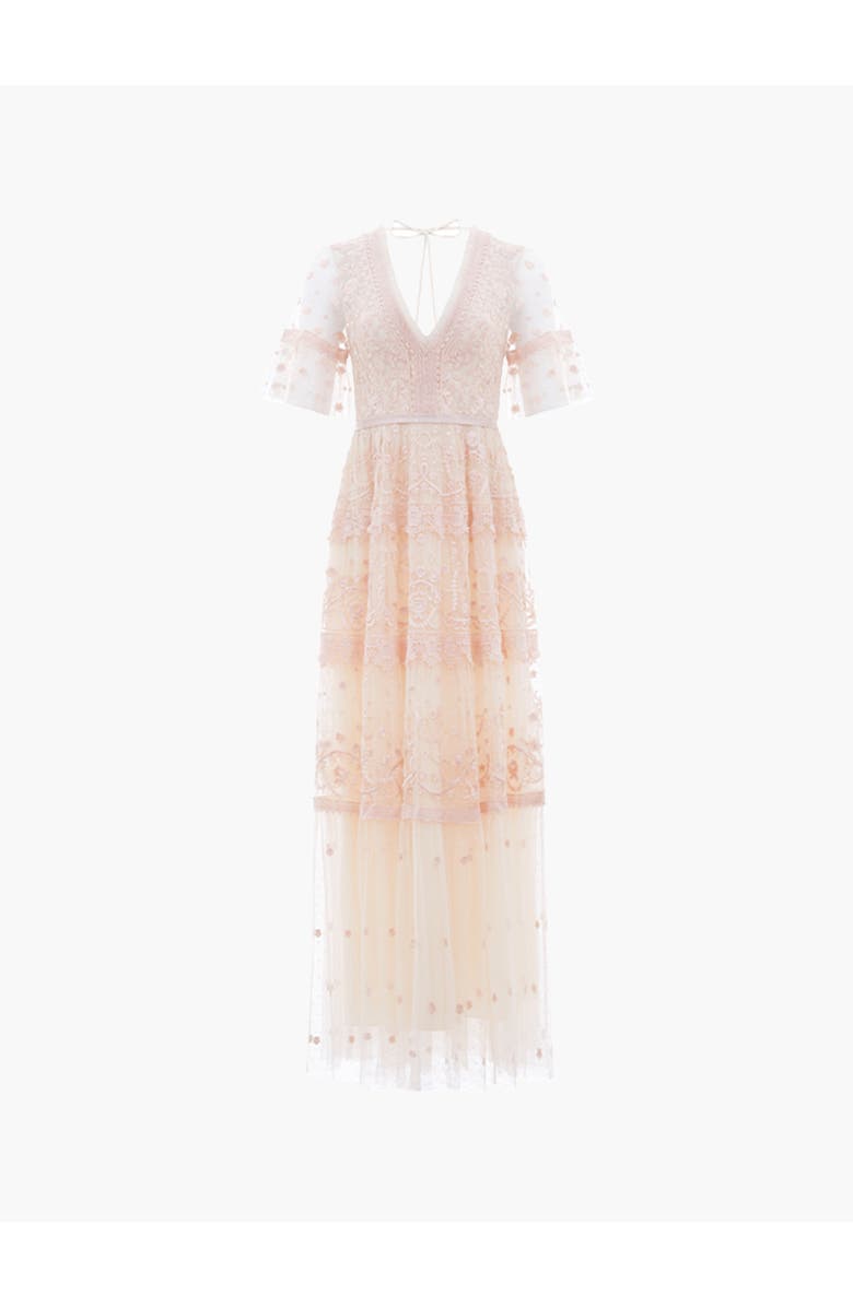 Needle & Thread Midsummer Lace Gown, Main, color, Champagne/Ballet Slipper