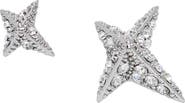 AllSaints Crystal Pavé Star Stud Earrings