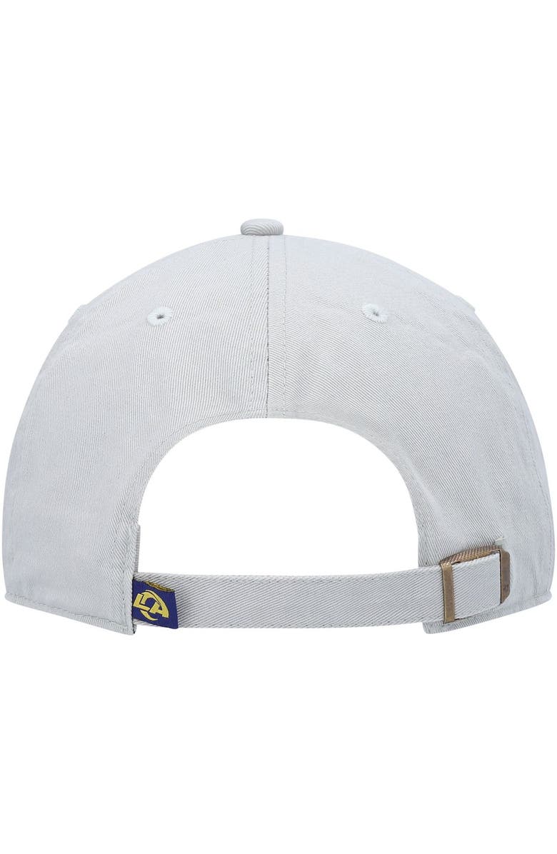 '47 Men's '47 Gray Los Angeles Rams Clean Up Adjustable Hat, Alternate, color, Gray