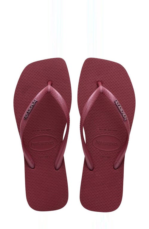Havaianas Slim Square Logo Flip Flop