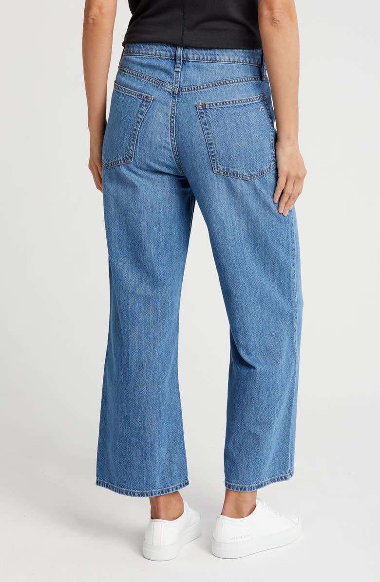 rag & bone Lori Crop Wide Leg Jeans, Alternate, color, Mediumwash