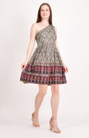 RAAS Hazel Boho One Shoulder Mini Dress