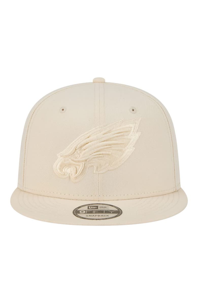 New Era Men's New Era Cream Philadelphia Eagles Colorpack 9FIFTY Snapback Hat, Alternate, color, Cream