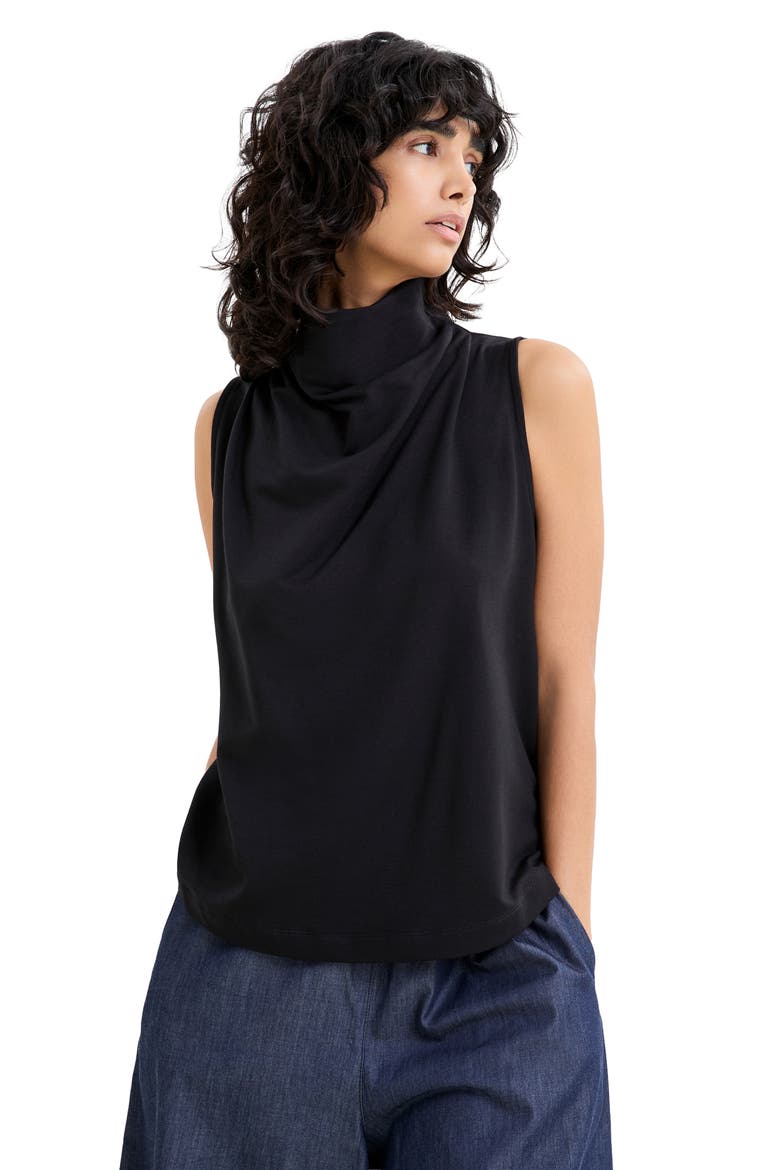 Finch Sleeveless Top, Alternate, color, BLACK
