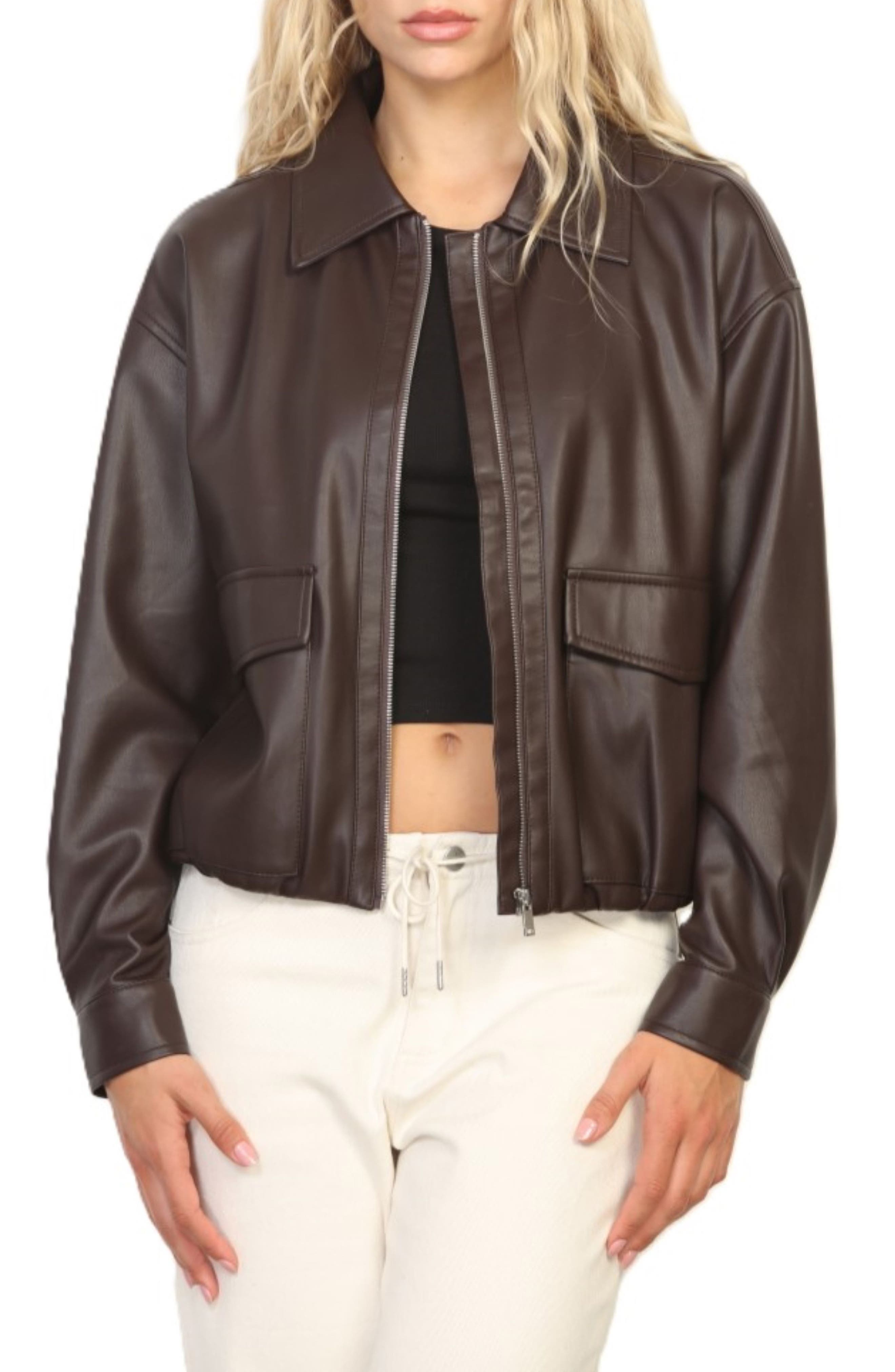 Faux Leather Jacket