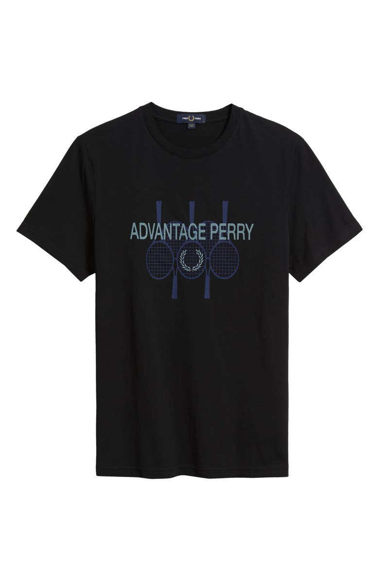 Fred Perry Advantage Perry Cotton Graphic T-Shirt, Alternate, color, Black