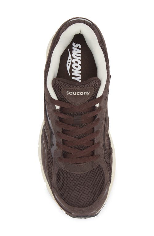 Saucony Gender Inclusive Progrid Omni 9 Sneaker In Coffee/cream