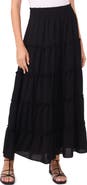 Vince Camuto Smock Waist Tiered Maxi Skirt