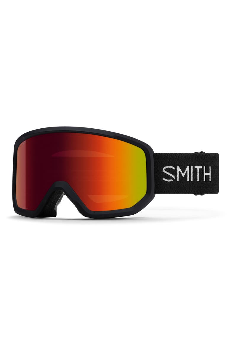 Transfer Low Bridge Snow Goggles, Main, color, BLACK / RED SOL-X MIRROR