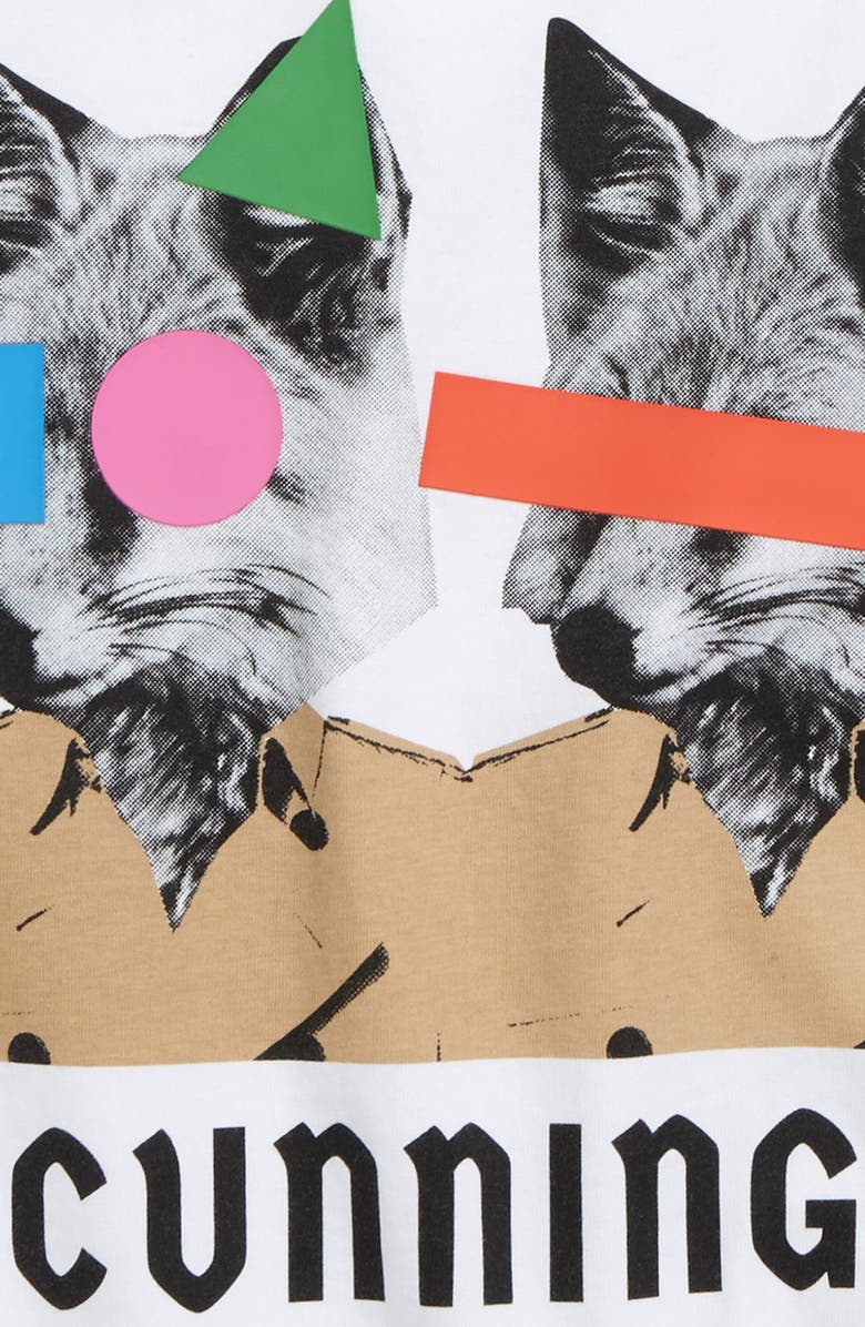 Burberry Fox T-Shirt, Alternate, color, 