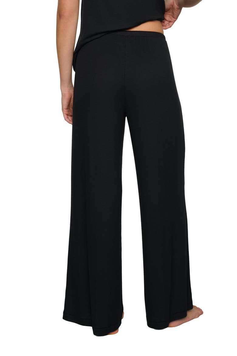 Dream Rib Wide Leg Pants, Alternate, color, BLACK