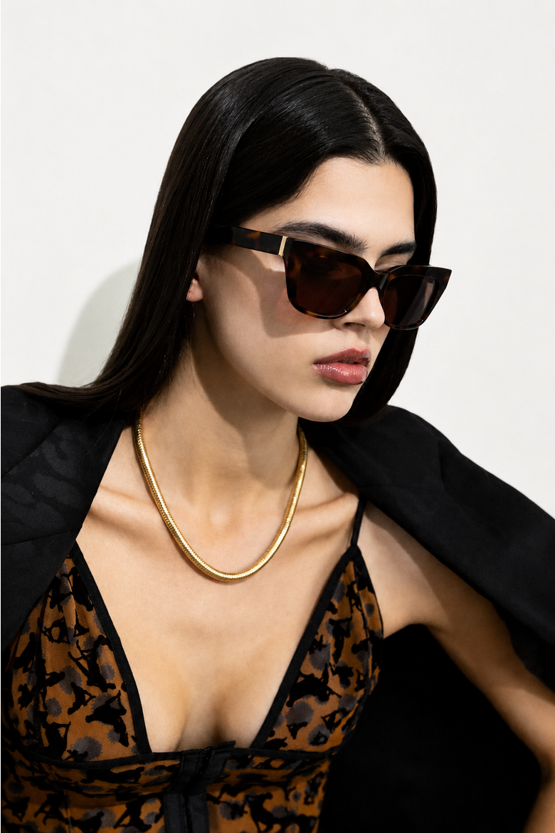 Ballad Angular Cat Eye Sunglasses, Alternate, color, WARM TORTOISE/BROWN