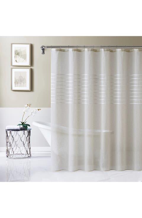 Daniella Textured Chenille Shower Curtain