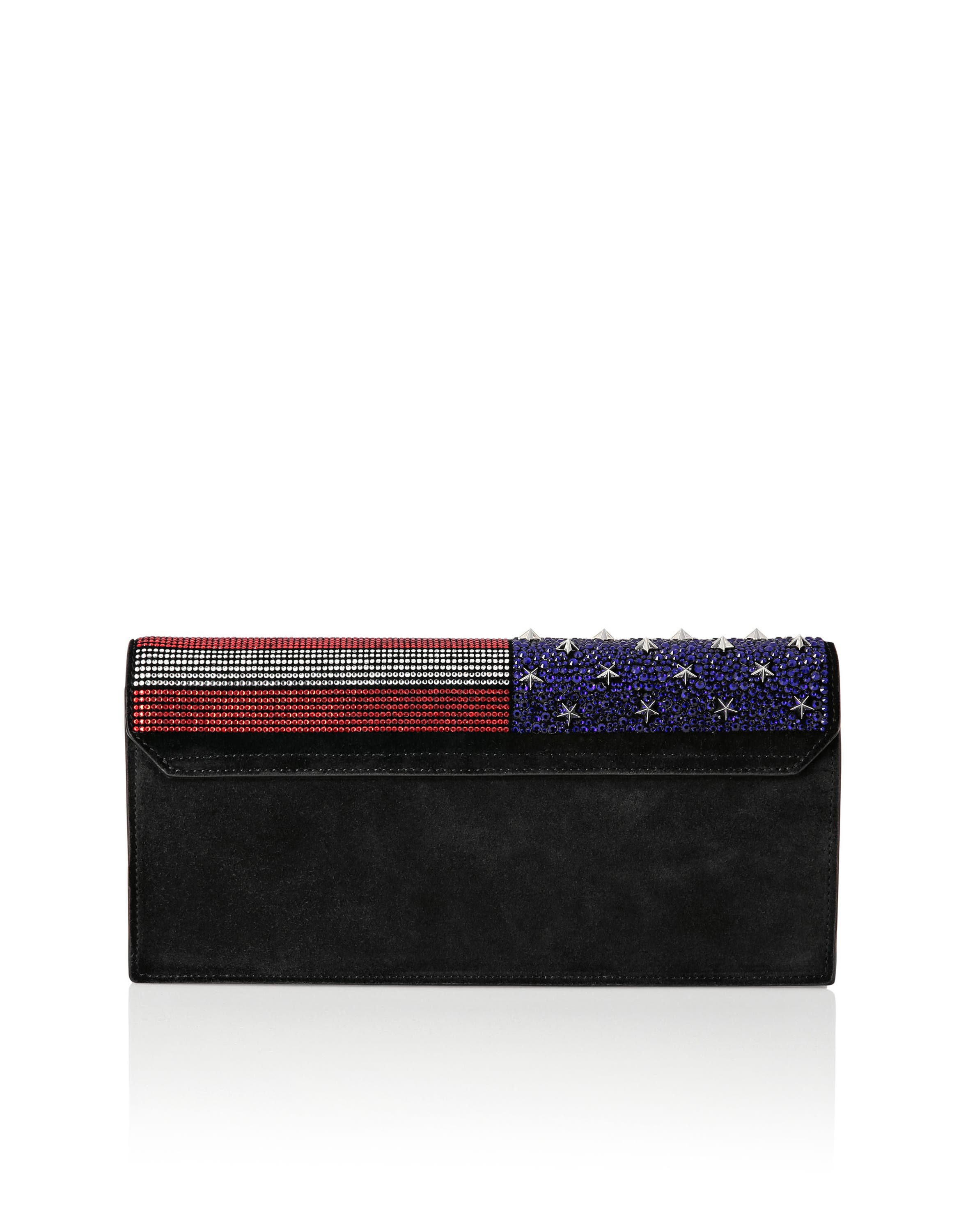 Eagle Clutch Strass Us Flag Women, Alternate, color, multicolor